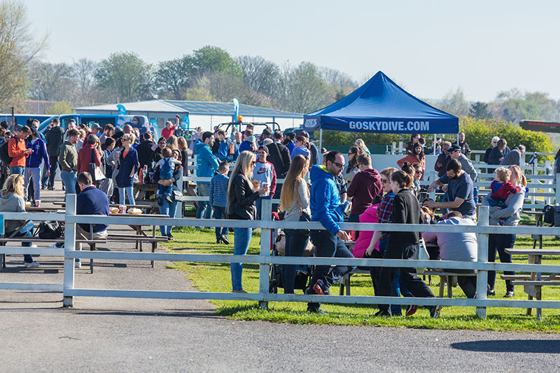 Spectators and crowds at GoSkydive