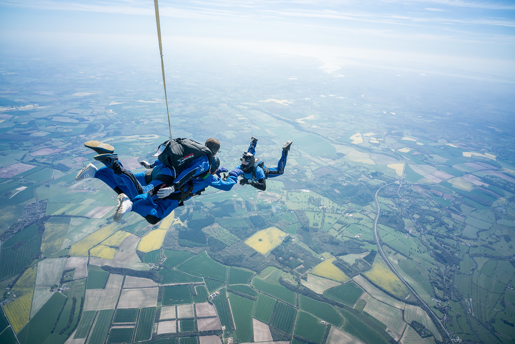 Skydiver with cameraman