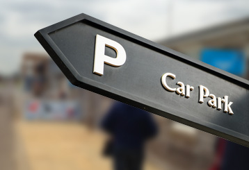 Car parking sign