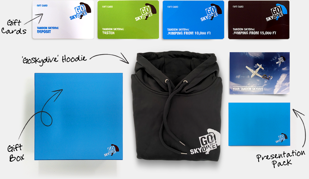 Vouchers with gift box and hoodie