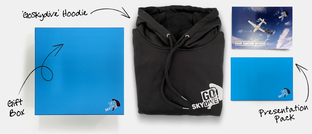 Gift box and hoodie